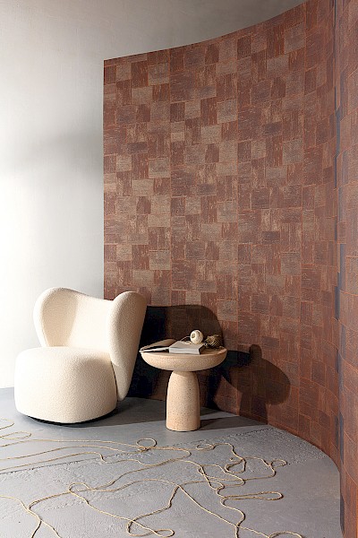 Geometric wallcovering trend colour | Khrôma by Masureel